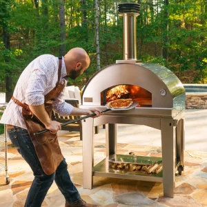 Fontana Forni Marinara Stainless Steel Build In Wood Pizza Oven