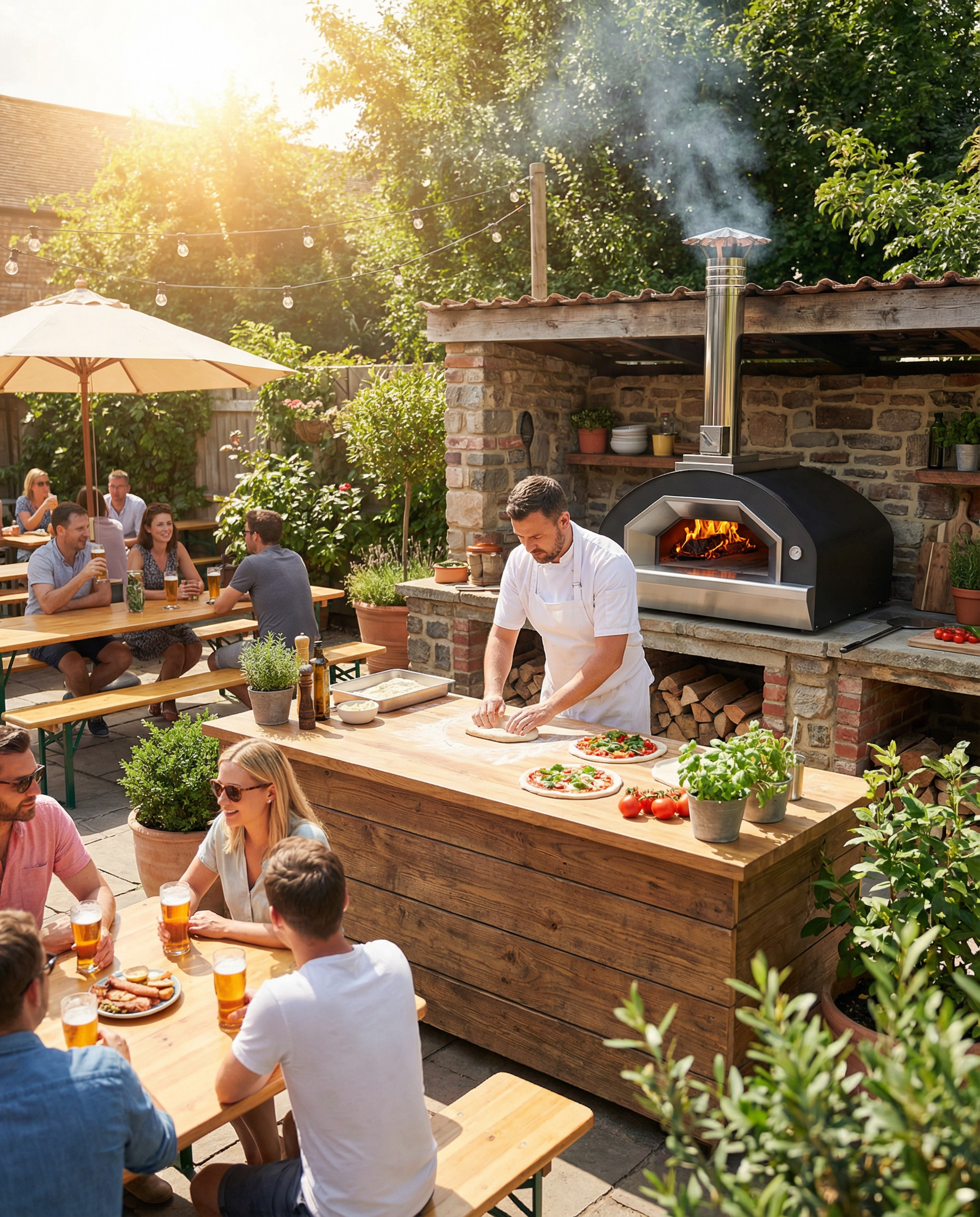 Fontana - Prometeo Commercial Wood Fired Build In Pizza Oven