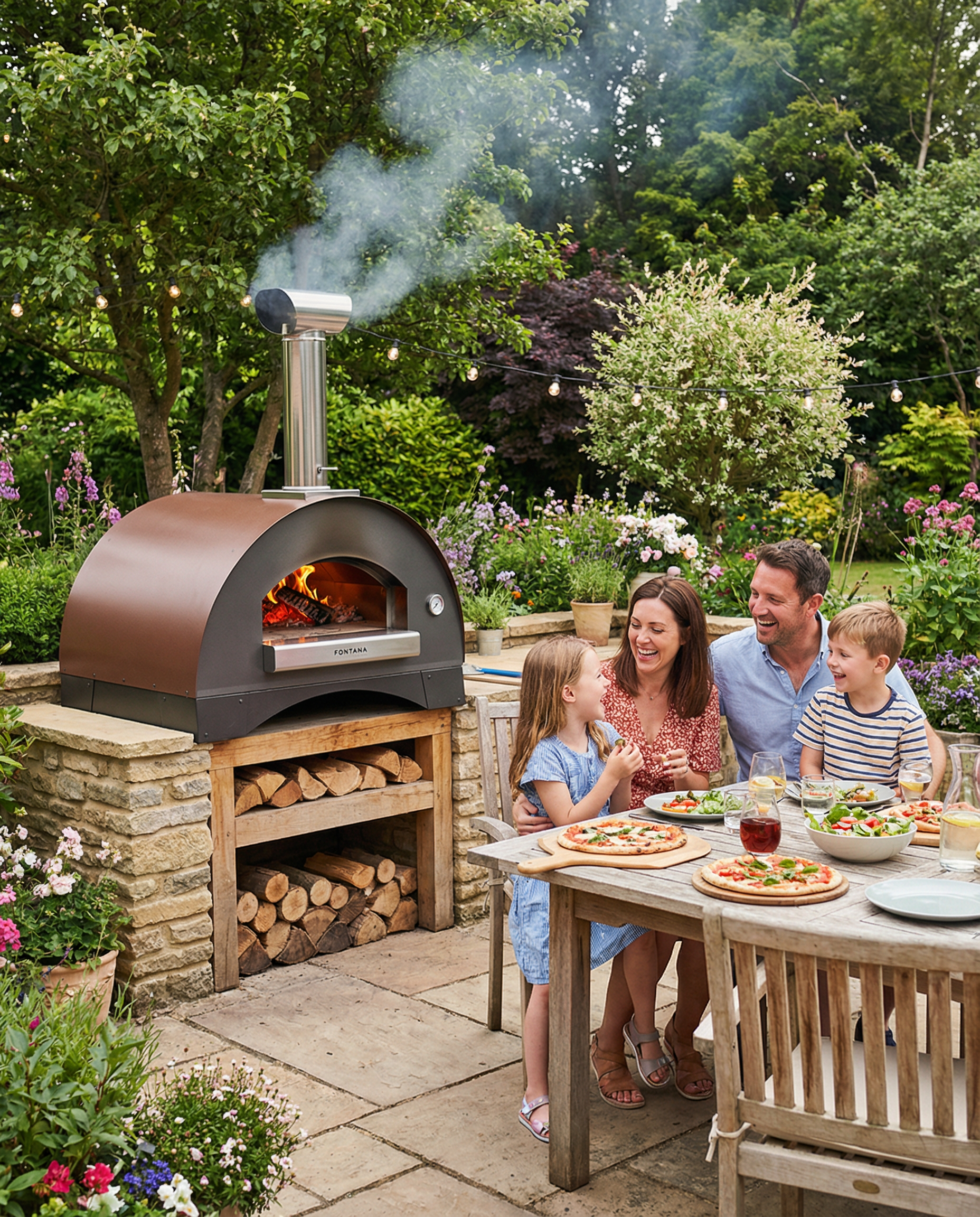Fontana - Lorenzo Rosso Build In Wood Burning Pizza Oven