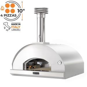 Fontana Forni Marinara Stainless Steel Build In Wood Pizza Oven