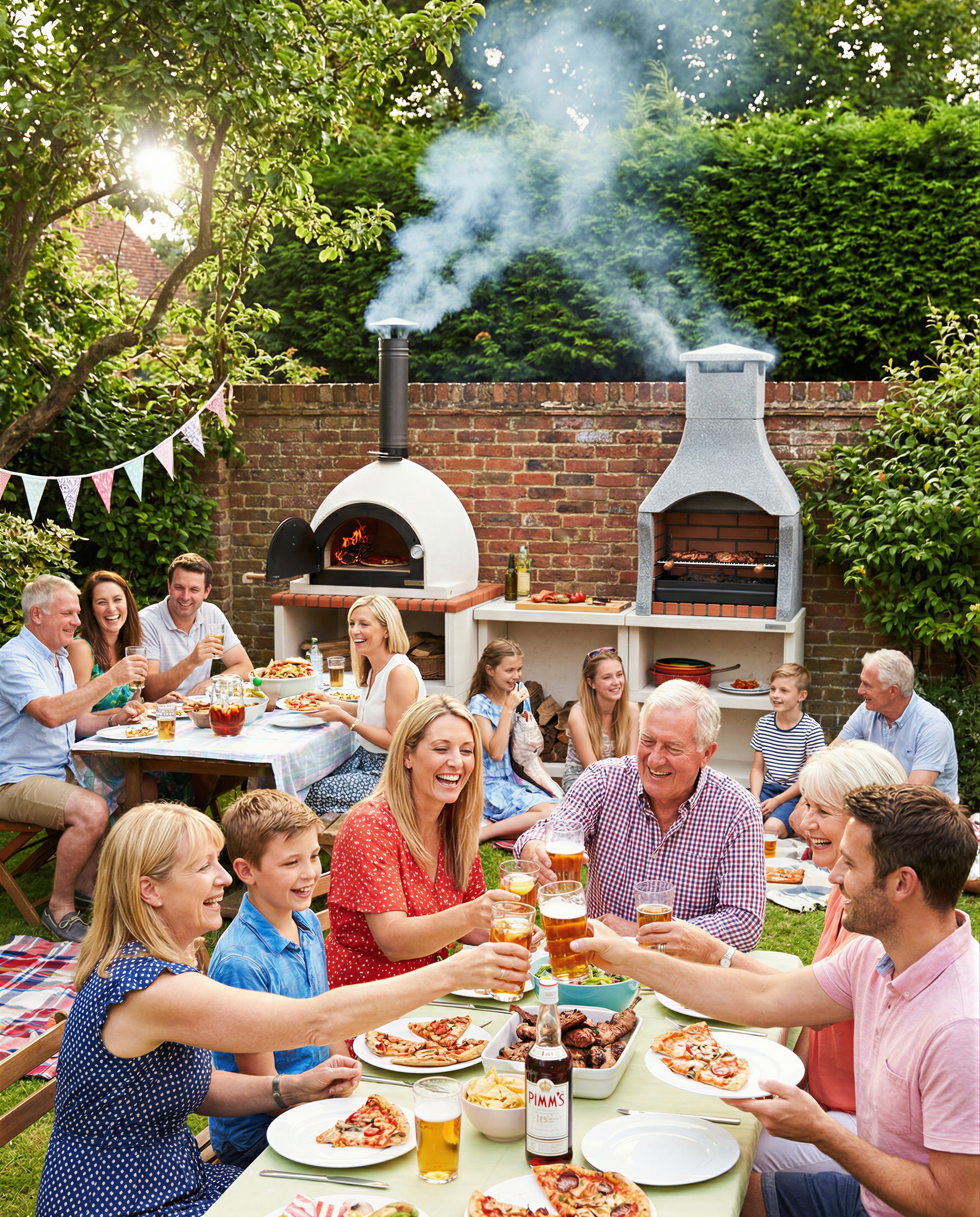 Xclusive Décor - Napoli Outdoor Kitchen - BBQ and Wood Fired Pizza Oven
