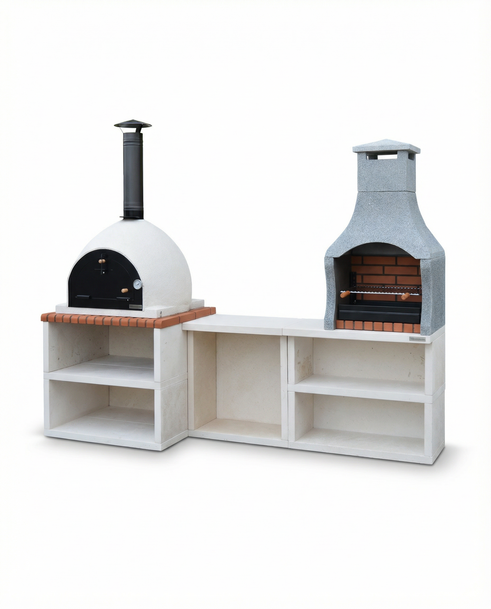 Xclusive Décor - Napoli Outdoor Kitchen - BBQ and Wood Fired Pizza Oven