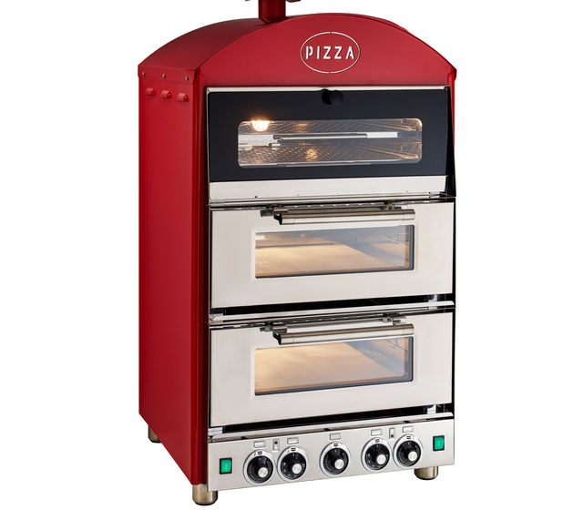 King Edward - Pizza King Double Electric Pizza Oven With Warmer