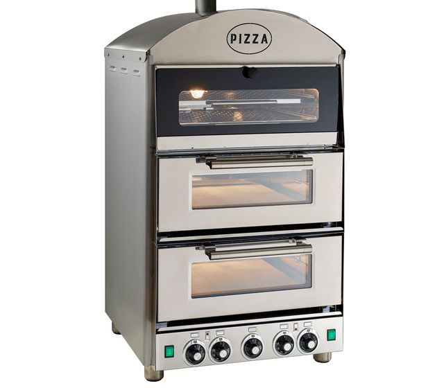 King Edward - Pizza King Double Electric Pizza Oven With Warmer